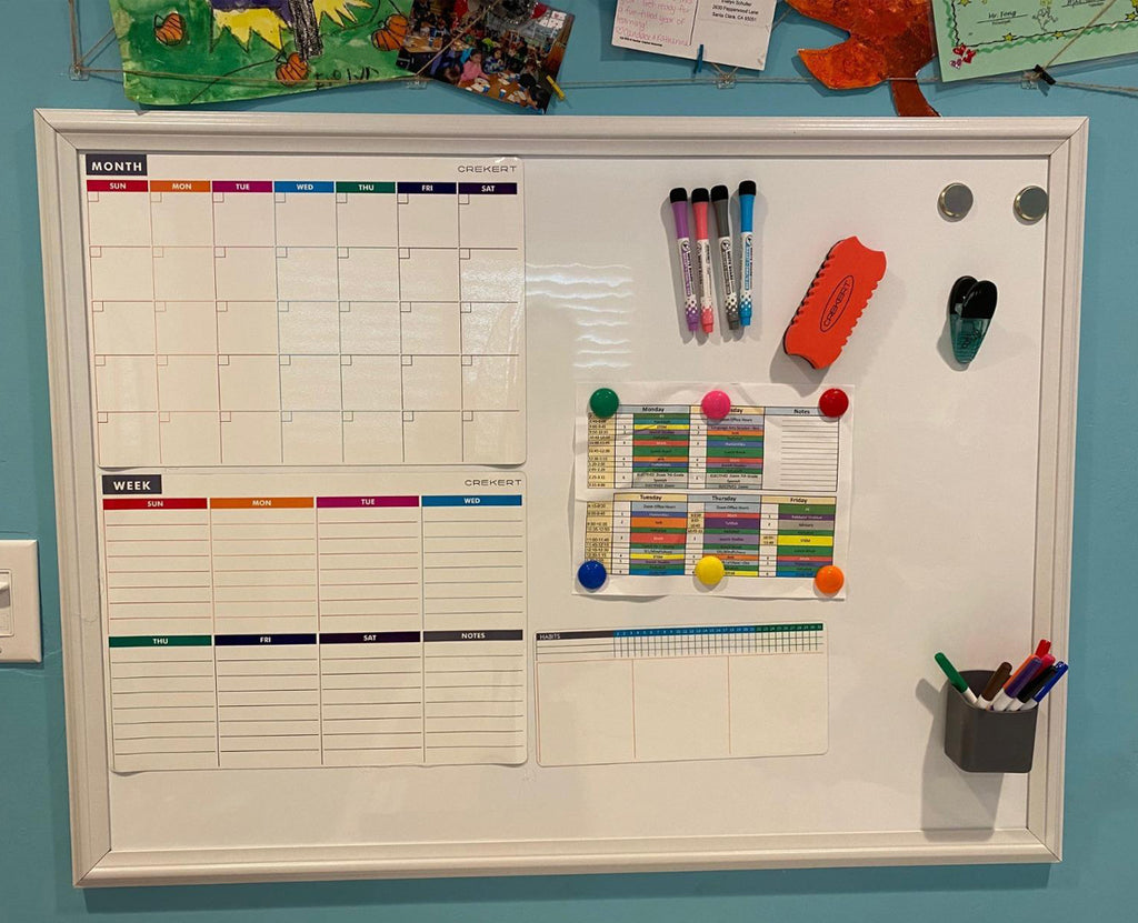 4 in1 Dry Erase Calendar Whiteboard – CREKERT